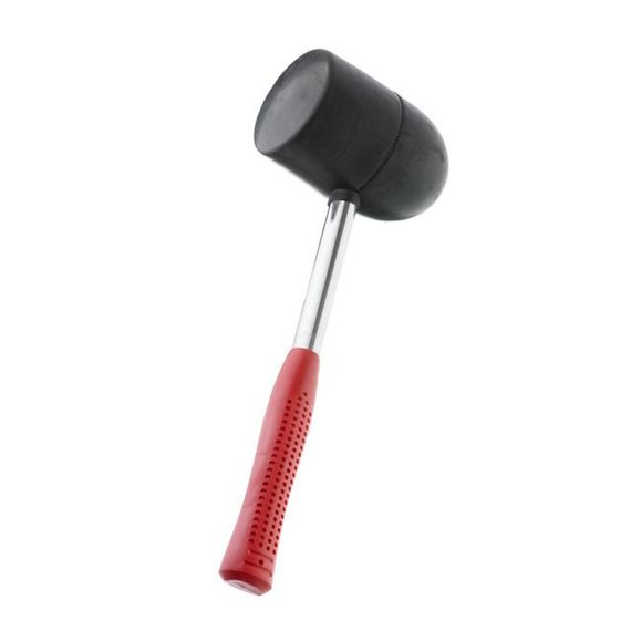 Киянка гумова 1250 г, чорна INTERTOOL HT-0228 | Зображення 1