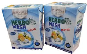 Преміальний гіпоалергенний пральний порошок Herb wash для пральної машинки c Німом і Лимоном Патанджалі 1 кг,