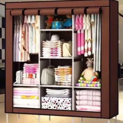 Складна тканинна шафа STORAGE WARDROBE 88130 на 3 секції, 130х45х175 см | Зображення 1