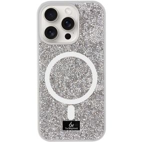 TPU чохол Bling World Rock Diamond with MagSafe для Apple iPhone 13 Pro (6.1") Silver