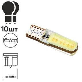Лампа діодна T-10 COB silicone 0156/09857