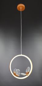 Люстра світлодіодна підвісна LED світильник для квартири на стелю лед 26471 Золото 35-200х25х10 см.