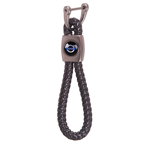 Брелок шкір. зам.  плетений зі скобою CN VOLVO