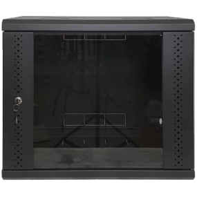EServer 9U 600х500х503 скло, чорна Шафа - Серверні шафи