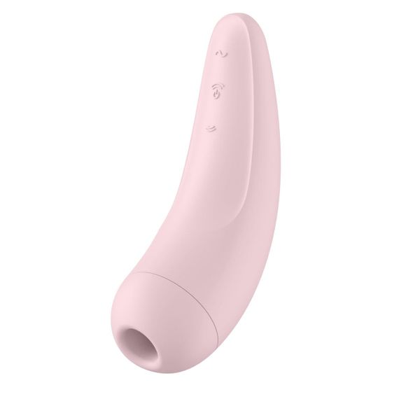 Вакуумний кліторальний стимулятор Satisfyer Curvy 2+ з Air Pulse, 11 режимів вібрації, Рожевий | Зображення 5