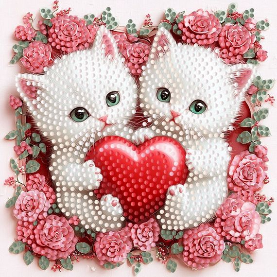 Алмазна мозаїка "Мурлики" ZAV1818-27, 18х18 см