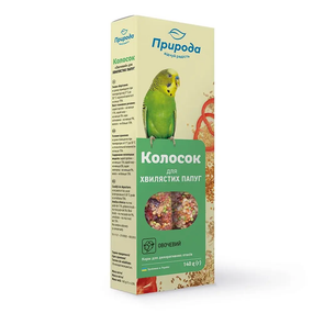 Ласощі для папуг Природа Колосок овочі 140 г