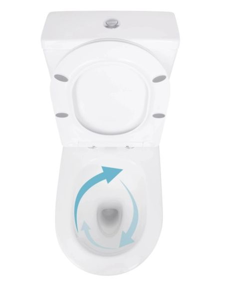 Унітаз підлоговий Qtap Jay Eco Ultra Quiet з сидінням Slim Duroplast/ Soft-close/ Quick Release QTJAY27W48749 | Зображення 6