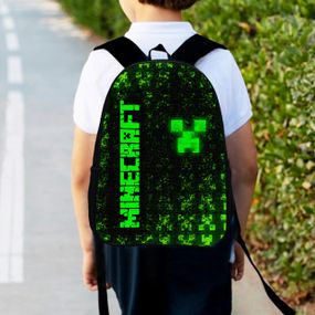 Рюкзак дитячий майнкрафт "Minecraft" 34х27см, міський ранець для хлопчика з принтом (00186)