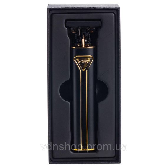 Тример для стрижки волосся акумуляторний 4 насадки Чорний VGR V-009 | Зображення 6