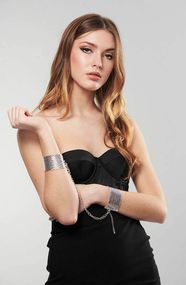 Браслети-наручники Bijoux Indiscrets срібні, OS