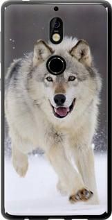 Чохол на Nokia 7 Втікає вовк із силікону FCh_014042