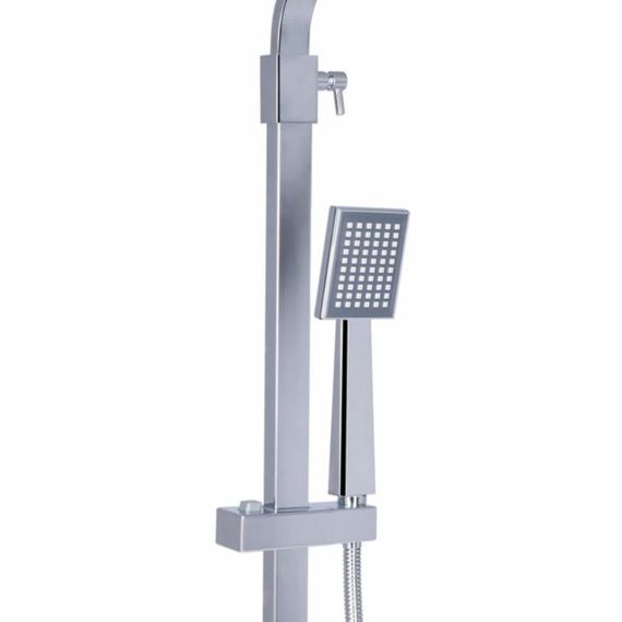 Душевая система универсальная Qtap Sloup на три потребителя (с изливом) QTSLO53103KNC49198 Chrome | Зображення 3