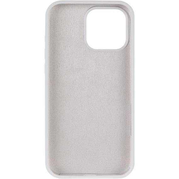 Чохол Silicone Case Full Protective (AA) для Apple iPhone 16 Pro Max (6.9") Білий / White | Зображення 2