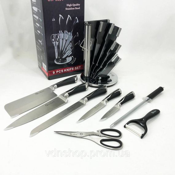 Набір ножів для готування UNIQUE, Кухонні ножі для готування Набір ножів гурманів і кулінарів MN-15 | Зображення 3