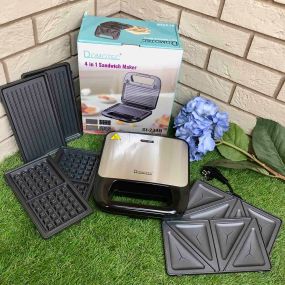 Вафельница-сендвичница 4в1 Domotec SI-234B 1200w