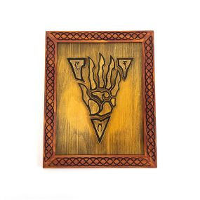 Дерев'яний постер (пано) на стіну Morrowind Майстерня містера Томаса 22.5х18 см