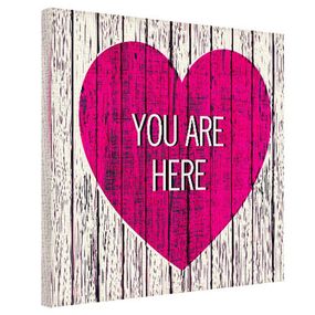 Картина на полотні 50х50 You are here (H5050_LV011)