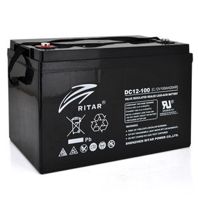Аккумуляторная батарея CARBON RITAR DC12-100C, Black Case, 12V 100.0A h