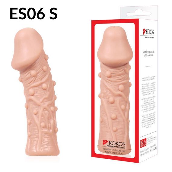 Насадка на член Kokos Extreme Sleeve ES.06 розмір S, потовщувальна, стимулюючий рельєф | Зображення 3