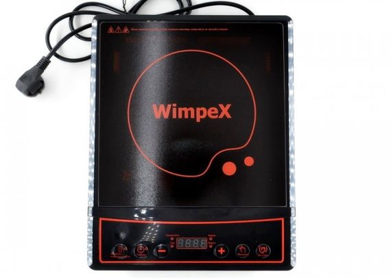 Плита одноконфорочная электрическая кухонная WimpeX WX-1323 настольная индукционная с таймером | Зображення 2