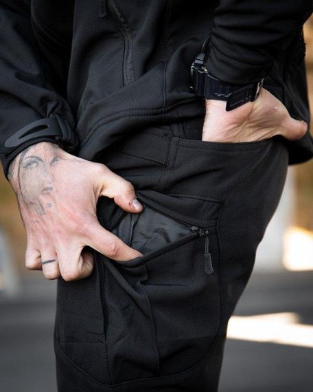 Міські тактичні штани MAXIMUS софтшел black ПП7981 | Зображення 6