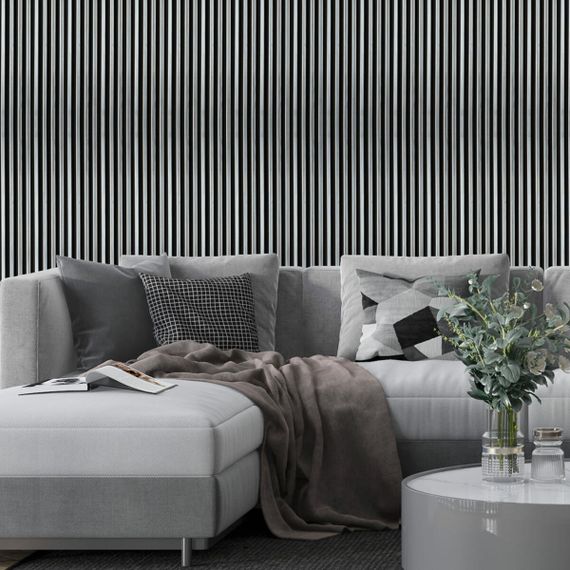 Рейка декоративна PS 2900х120х12мм Чорний зі сріблом SW-00002133 | Зображення 6