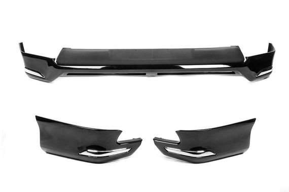 Накладки на передній і задній бампер Jaos (2014-2017) Чорний колір для Toyota Land Cruiser Prado 150 | Зображення 1