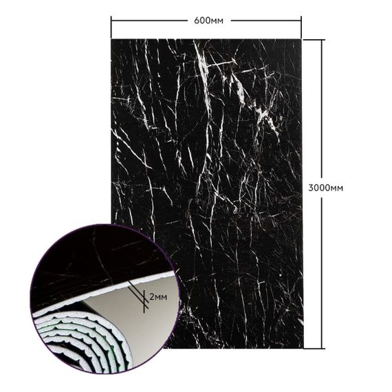 Самоклеюча стінова PET плитка у рулоні 600*3000*2mm SW-00001694 | Зображення 2