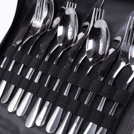 Набір посуду для пікніка на 4 персони Сріблястий | Зображення 4