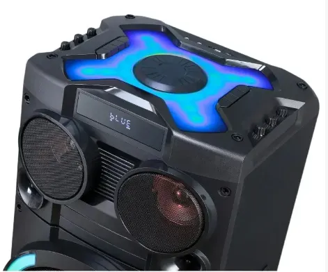 Портативная колонка бумбокс XPRO HS-TD12P8 чемодан 100Вт, USB, SD, FM радио, Bluetooth, 2 микрофона, ДУ (MER-15691) | Зображення 5