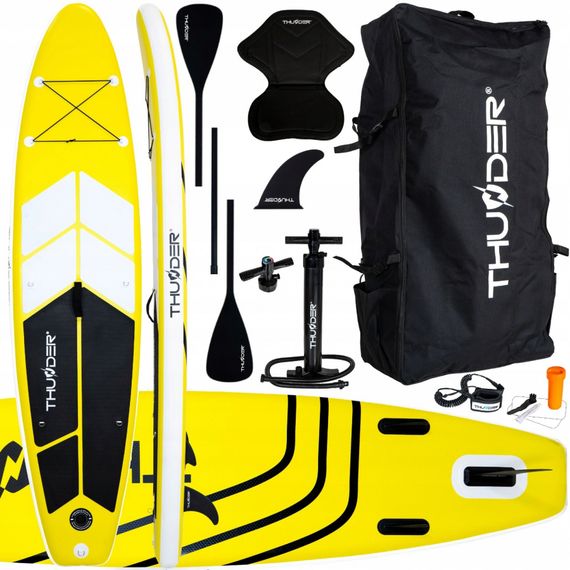 Надувна дошка SUP THUNDER Coast 320 см з веслом Yellow | Зображення 9
