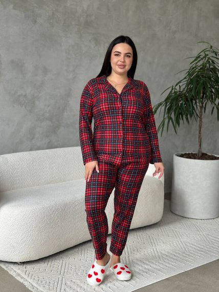 Максимально комфортна та приємна піжама-домашній костюм  в розмірі PLUS SIZE | Зображення 9