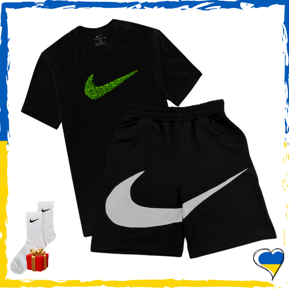 Комплект шорти Nike Big Swoosh та футболки 2шт Nike. Комплект Найк Біг Свуш XS/S | Зображення 4