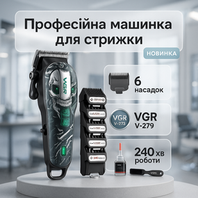 Машинка для стрижки хорошая VGR, Портативная ручная машинка для стрижки волос Триммер висков CZ-14