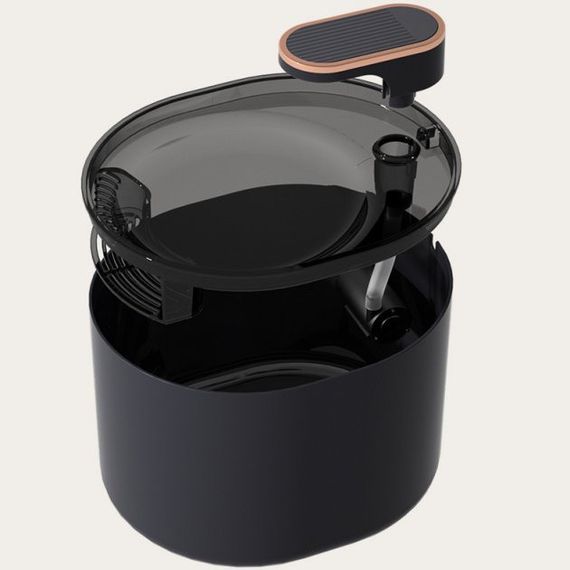 Автоматическая поилка для животных фонтан Q-System Pets Water Fountane фильтрация воды, питание от USB Черный | Зображення 6