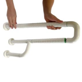 Поручень посилений SanStore з поворотною ніжкою білий HS-002A