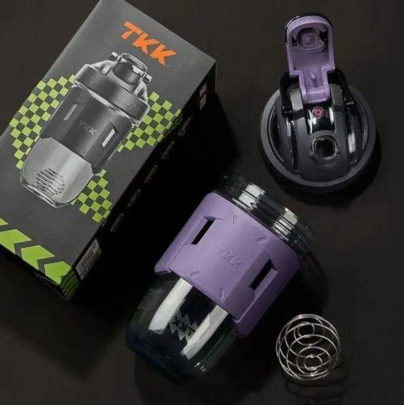 Спортивный шейкер TKK (700 мл) - Фиолетовый Tritan BPA-free, ударопрочный, с венчиком для смешивания | Зображення 3