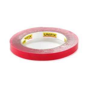 Лента клейкая пено-акриловая 1мм*12мм*5м UNIFIX