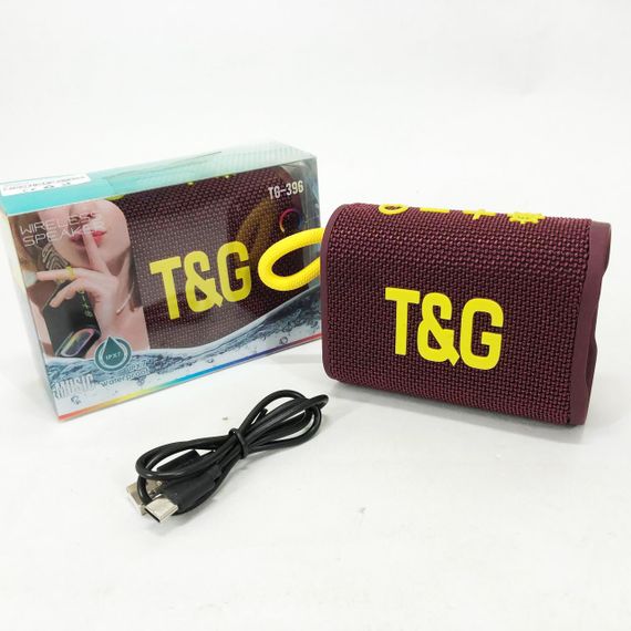 Bluetooth-колонка TG396. Колір: бордовий | Зображення 1