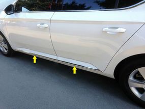 Молдинг дверной (нерж) для Skoda Superb 2016-2024 гг