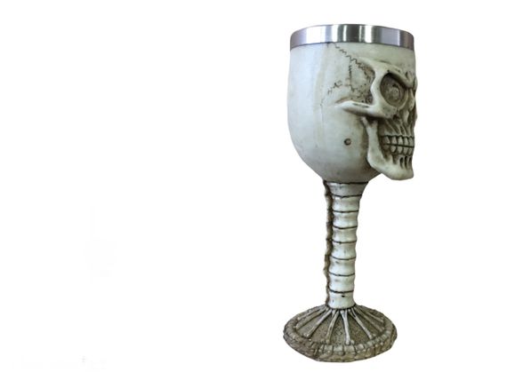 Бокал з черепом 200 мл — винний келих у суворому готичному стилі | Зображення 1