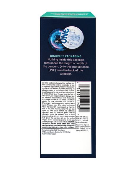 Презервативи MyONE Snug Розмір 49Д, 10 шт Sex Aura | Зображення 1