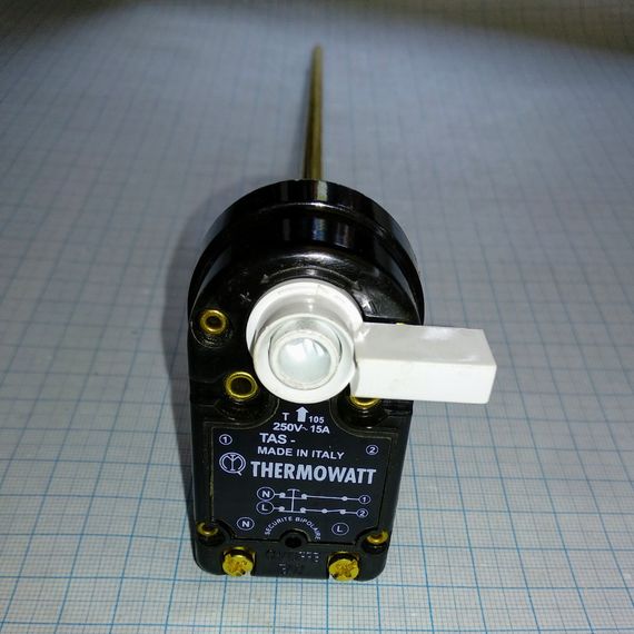 Терморегулятор для бойлера TAS 15A з захистом і з прапорцем Thermowatt(Італія) | Зображення 1