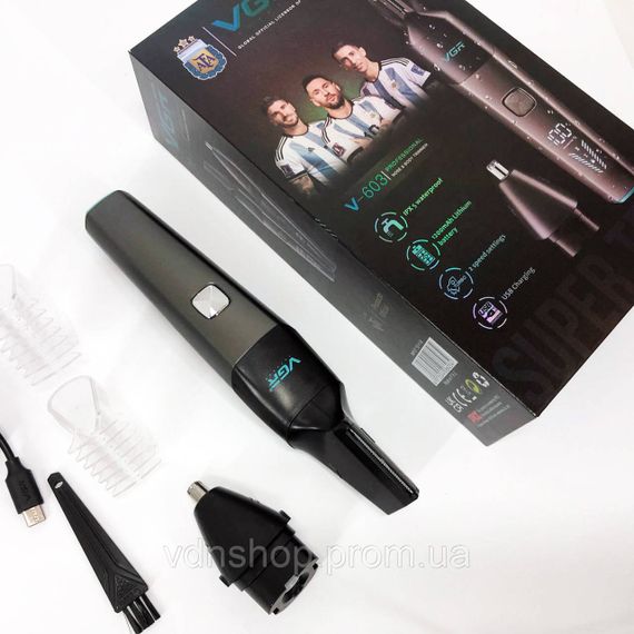 Тример для стрижки волосся у вухах VGR, вух, Тример для носа тример для бороди стрижки носа BY-76 | Зображення 2