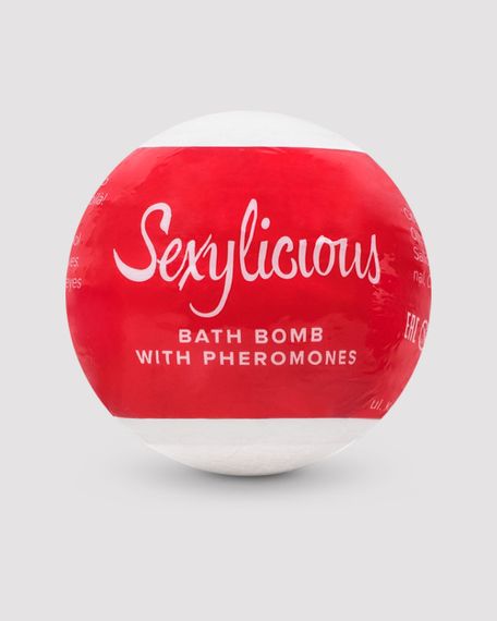 Бомбочка для ванни з феромонами Obsessive Bath bomb with pheromones Sexy, Білий | Зображення 1