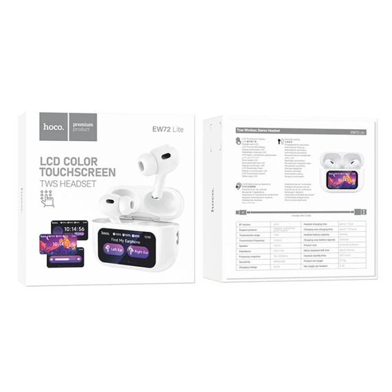 Бездротові навушники TWS Hoco EW72 Lite Soar with Touch Screen (з дисплеєм) | Зображення 3