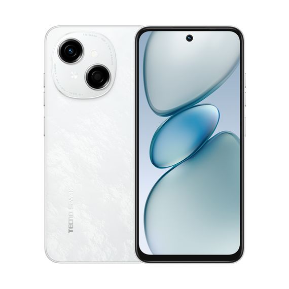 Смартфон TECNO  Spark Go 1 (KL4) 6.67' 4/128ГБ, 2SIM, 5000мА•год, Glittery White (4894947036194)