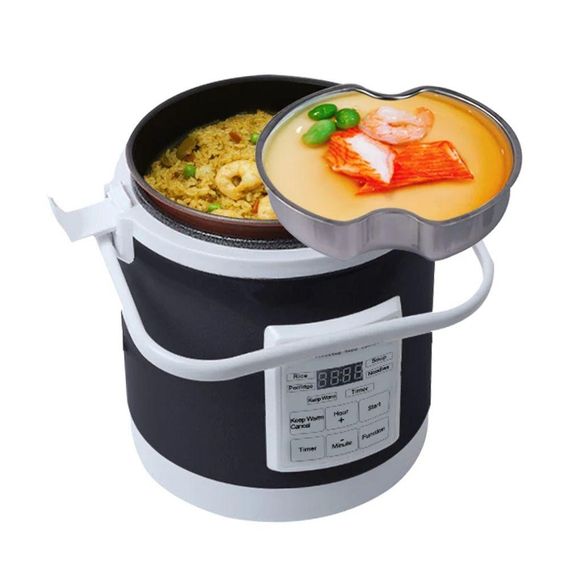 Автомобільна мультиварка 1 л, від прикурювача 12В/24В / Мультиварка в машину для далекобійника | Зображення 3