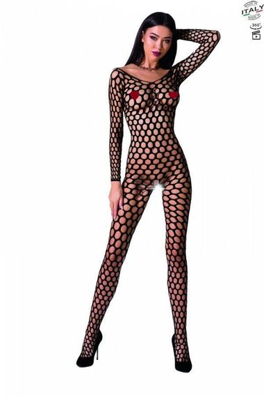 Бодістокінг з крупною сіткою Passion BS077 black sexstyle